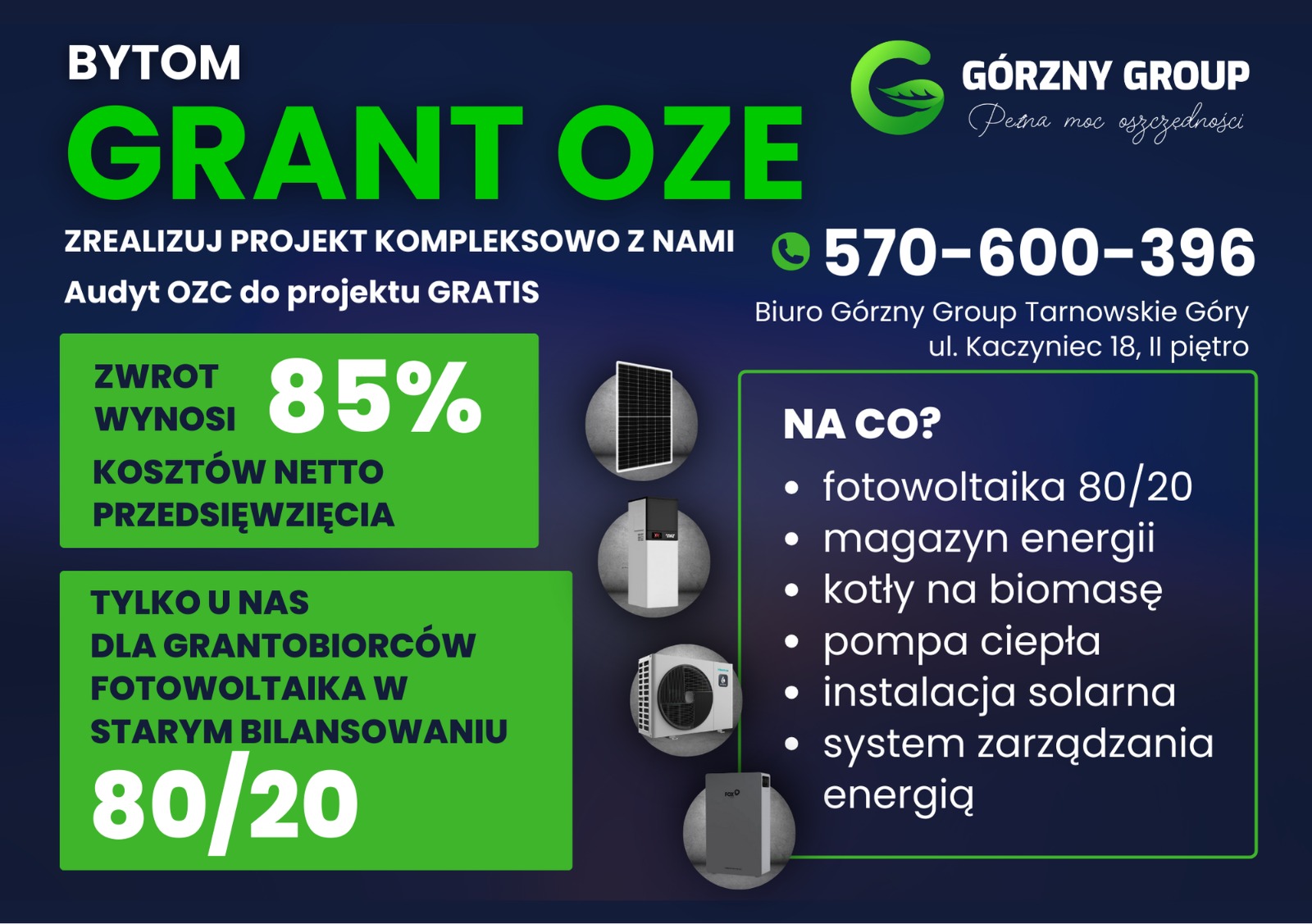 dofinansowanie grant oze bytom